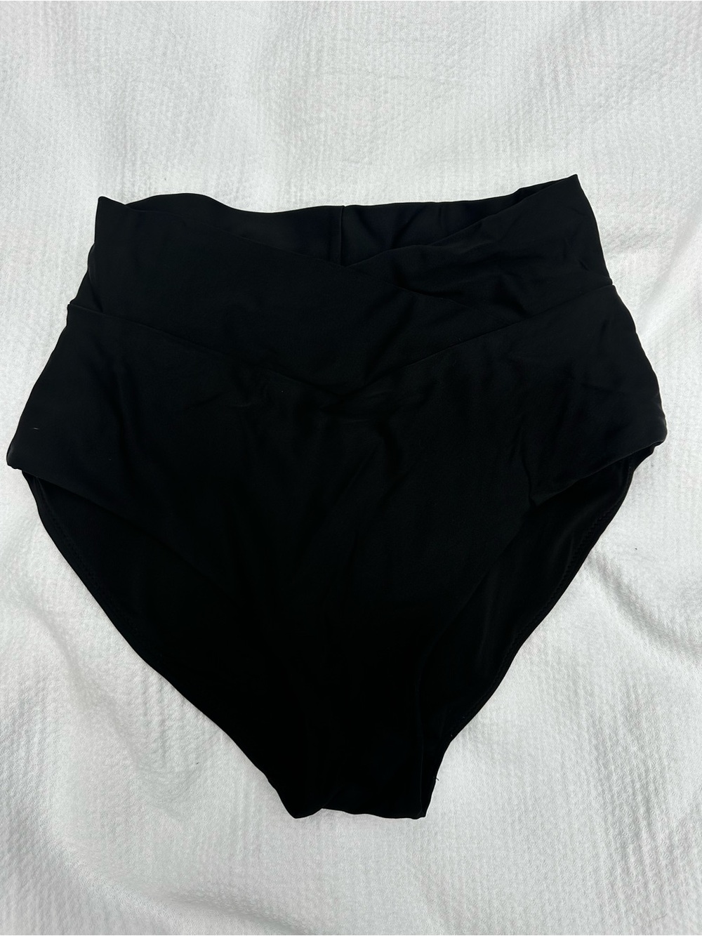 aerie Black High-Rise Bikini Bottom